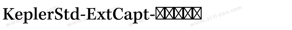 KeplerStd-ExtCapt字体转换