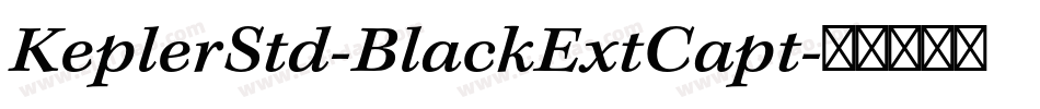 KeplerStd-BlackExtCapt字体转换