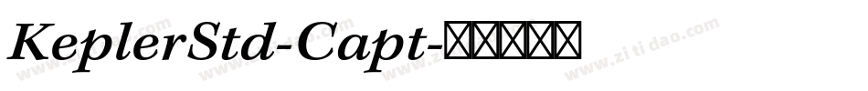 KeplerStd-Capt字体转换