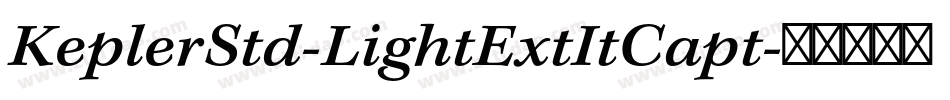KeplerStd-LightExtItCapt字体转换