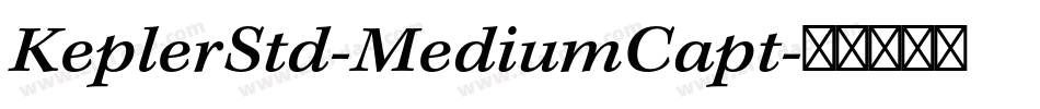KeplerStd-MediumCapt字体转换