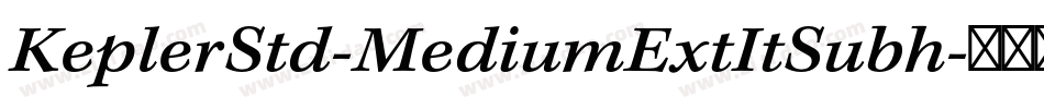 KeplerStd-MediumExtItSubh字体转换