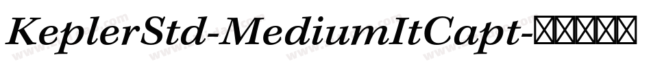 KeplerStd-MediumItCapt字体转换