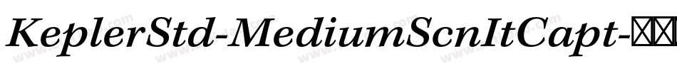KeplerStd-MediumScnItCapt字体转换