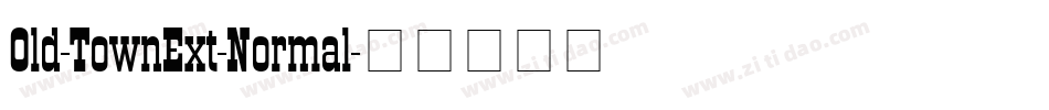 Old-TownExt-Normal字体转换