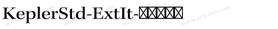 KeplerStd-ExtIt字体转换