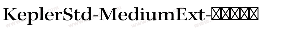 KeplerStd-MediumExt字体转换