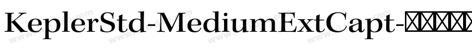 KeplerStd-MediumExtCapt字体转换
