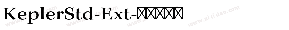 KeplerStd-Ext字体转换