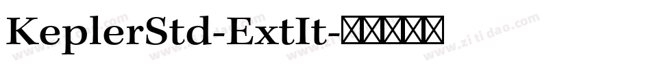 KeplerStd-ExtIt字体转换