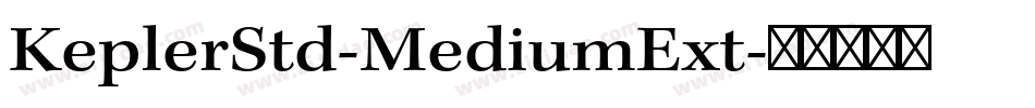 KeplerStd-MediumExt字体转换