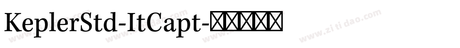 KeplerStd-ItCapt字体转换