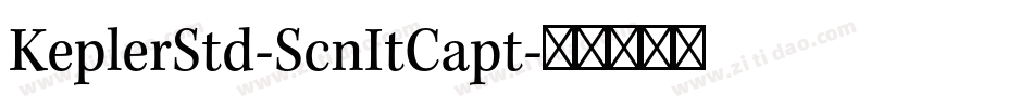 KeplerStd-ScnItCapt字体转换