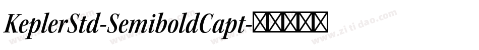 KeplerStd-SemiboldCapt字体转换