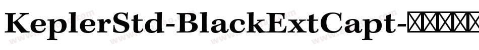 KeplerStd-BlackExtCapt字体转换