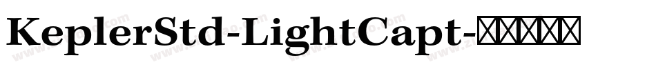 KeplerStd-LightCapt字体转换