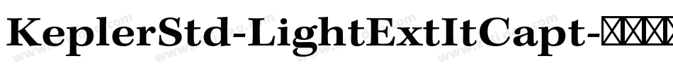 KeplerStd-LightExtItCapt字体转换