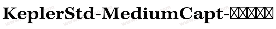 KeplerStd-MediumCapt字体转换