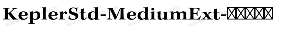 KeplerStd-MediumExt字体转换