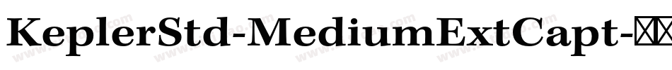 KeplerStd-MediumExtCapt字体转换