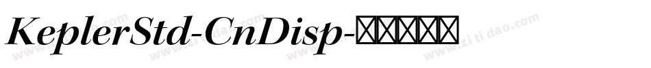 KeplerStd-CnDisp字体转换