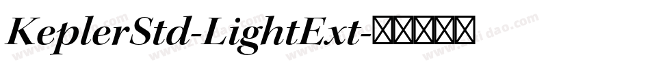 KeplerStd-LightExt字体转换