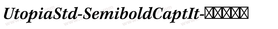 UtopiaStd-SemiboldCaptIt字体转换