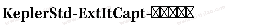 KeplerStd-ExtItCapt字体转换