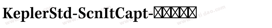 KeplerStd-ScnItCapt字体转换