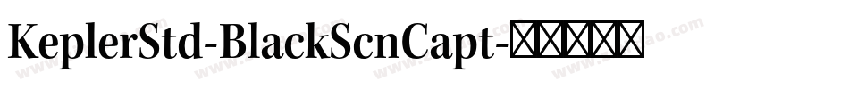 KeplerStd-BlackScnCapt字体转换