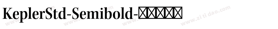 KeplerStd-Semibold字体转换