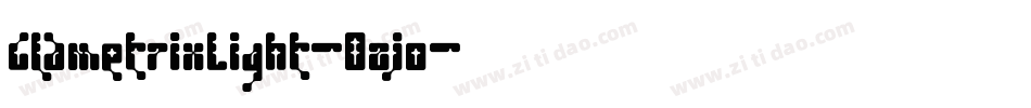 GlametrixLight-0zjo字体转换