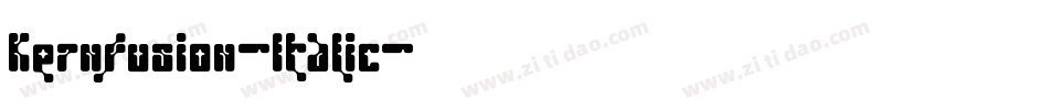 Kernfusion-Italic字体转换