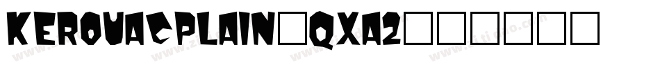 KerouacPlain-qXa2字体转换