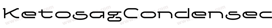 KetosagCondensedBold-8xlB字体转换