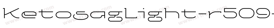 KetosagLight-r5O9字体转换