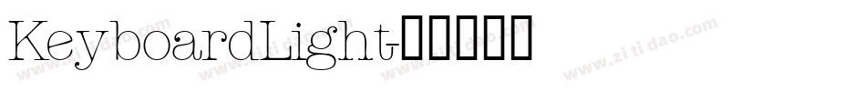 KeyboardLight字体转换