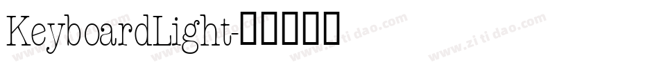 KeyboardLight字体转换