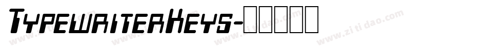 TypewriterKeys字体转换