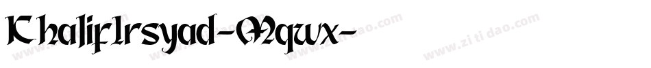 KhalifIrsyad-Mqwx字体转换