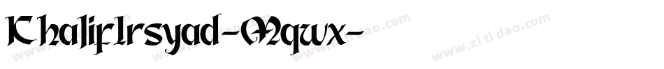 KhalifIrsyad-Mqwx字体转换