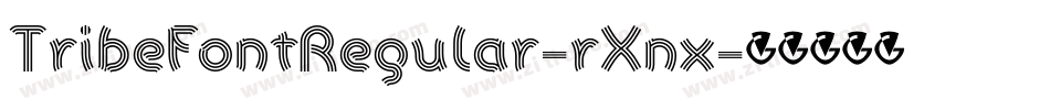 TribeFontRegular-rXnx字体转换
