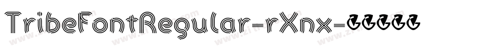 TribeFontRegular-rXnx字体转换