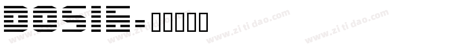 DOS16字体转换