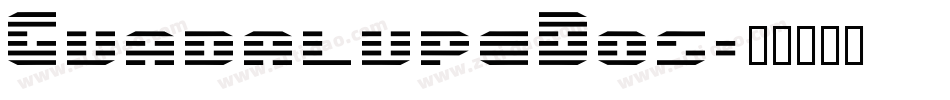 GuadalupeDos字体转换