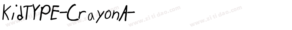 KidTYPE-CrayonA字体转换