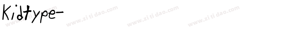 Kidtype字体转换