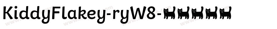KiddyFlakey-ryW8字体转换
