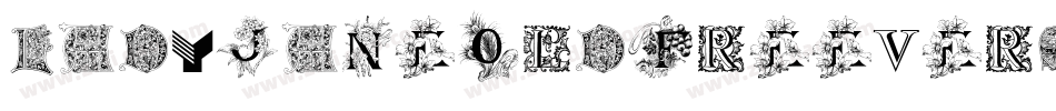 LadyJaneOldFreeVersion-9m05字体转换 LadyJaneOldFreeVersion-9m05字体转换