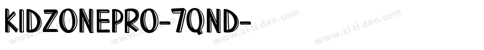 KidzonePro-7qnD字体转换